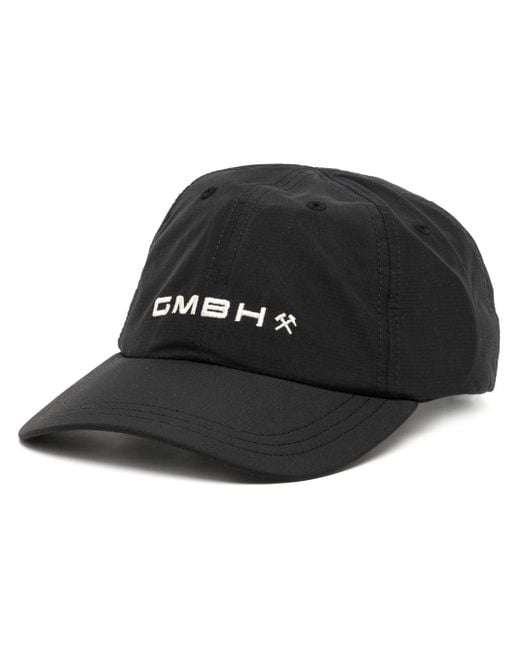 GmbH Black Embroidered-logo Baseball Cap for men