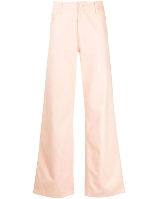 Raf Simons Pink Straight-leg Cotton Trousers for men