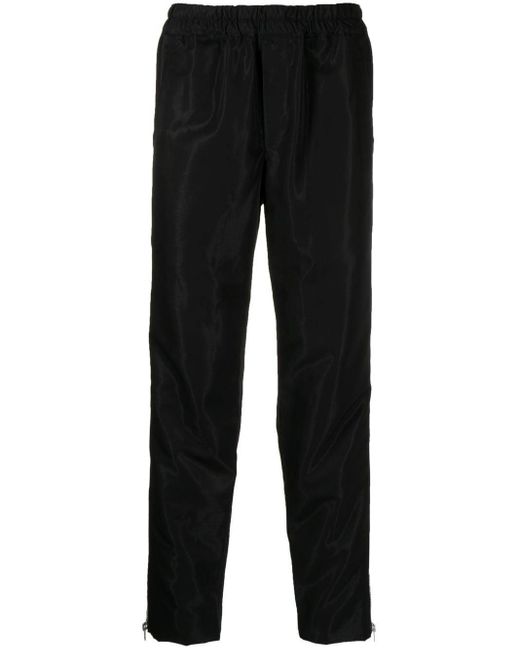COMME DES GARÇON BLACK Black Side Zip-detail Trousers for men