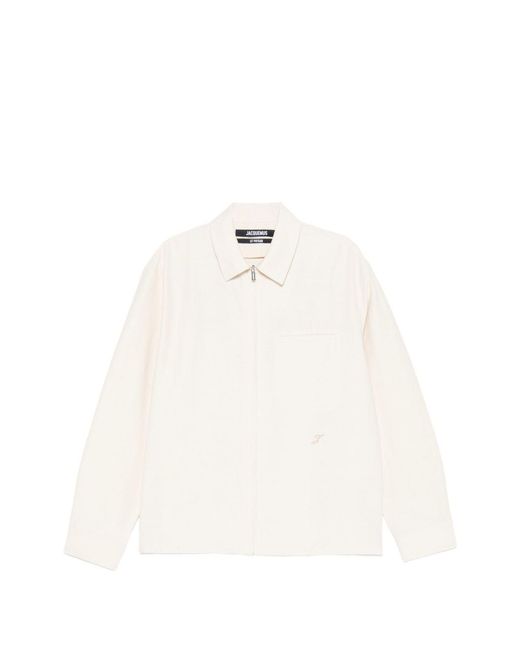 Jacquemus White Mini Mechanic Shirt For for men