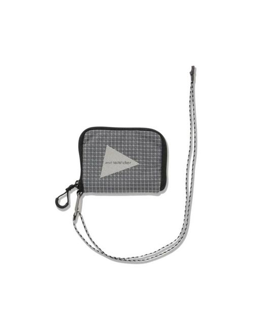 And Wander White Ocean Rip Wallet for men