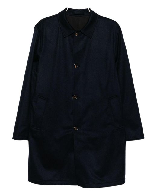 KIRED Blue Single-Breasted Coat for men