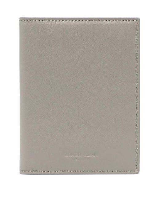Giorgio Armani Gray Leather Cardholder for men