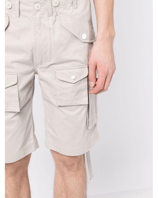 Maharishi Knee-length Cargo Shorts in Natural for Men | Lyst