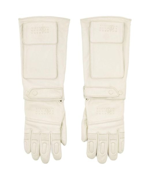 MM6 by Maison Margiela Brown Pocket-Detail Gloves for men