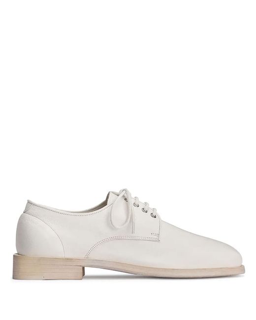 Lemaire White Anatomic Derbie Shoes for men