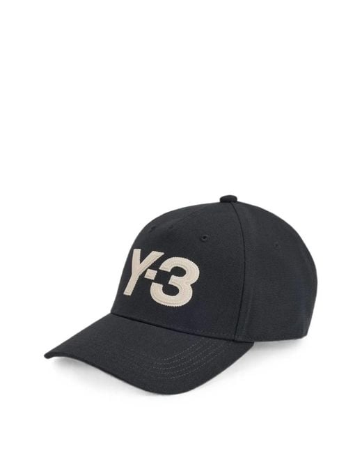 Y-3 Black Logo Baseball Cap for men