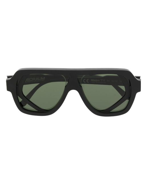 Kuboraum Green T11 Oversized Square Glasses for men