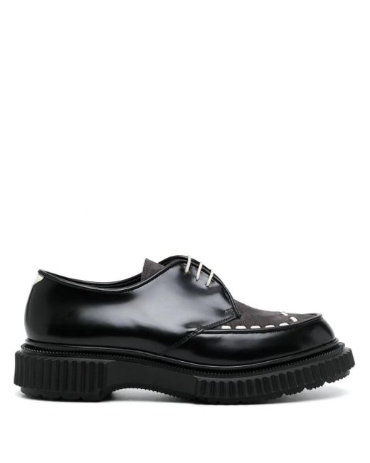 Adieu Black X Undercover Type 195 Two-tone Derby Shoes for men