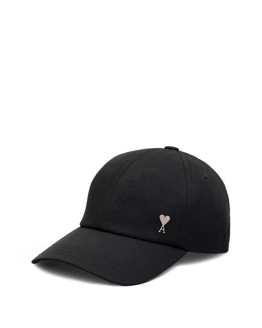 AMI Black Ami De Coeur Stud Cap for men