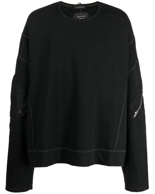 Nicolas Andreas Taralis Black Oversized Cotton Sweatshirt for men