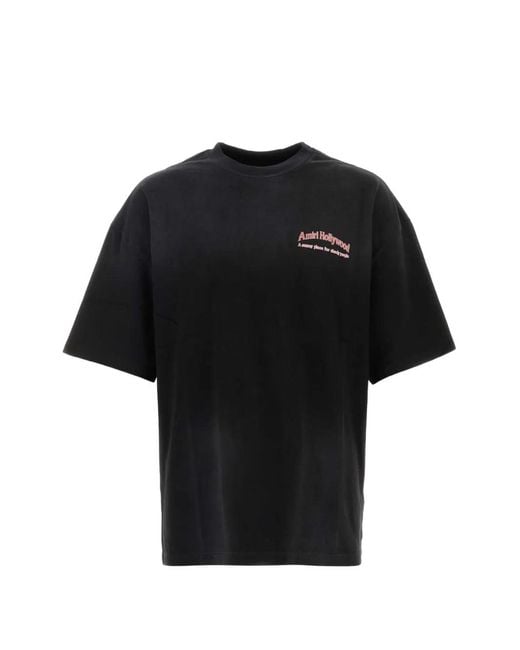 Amiri Black Sunny Place Graphic-Print Cotton T-Shirt for men
