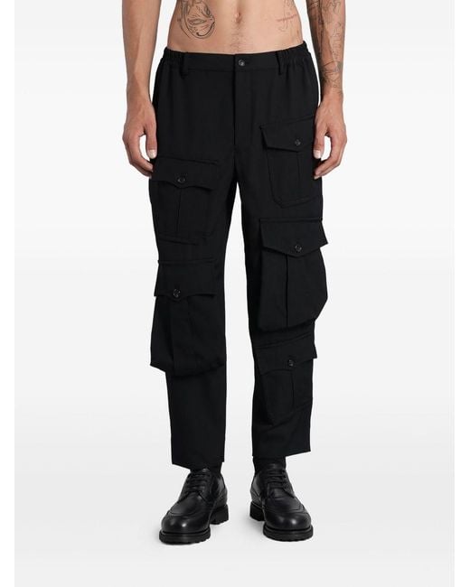 Comme des Garçons Black Multi-Pocket Cargo Pants for men