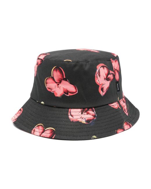 Paul Smith Multicolor Floral Twill Bucket Hat for men