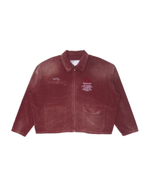 PALY Red Synanom Cord Jacket for men