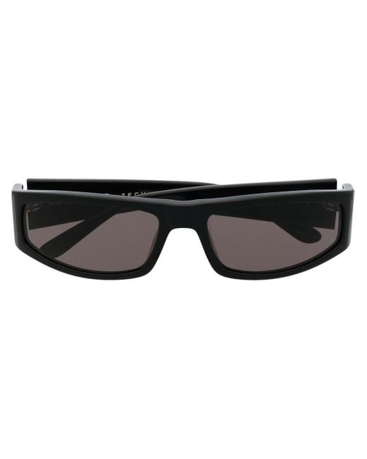 Courreges Black Tinted Rectangle-frame Sunglasses for men
