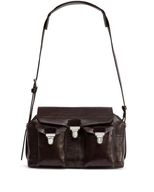 Lemaire Black Medium Gear Bag for men