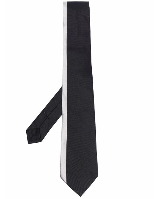 Givenchy Black Two-Tone Silk Tie for men