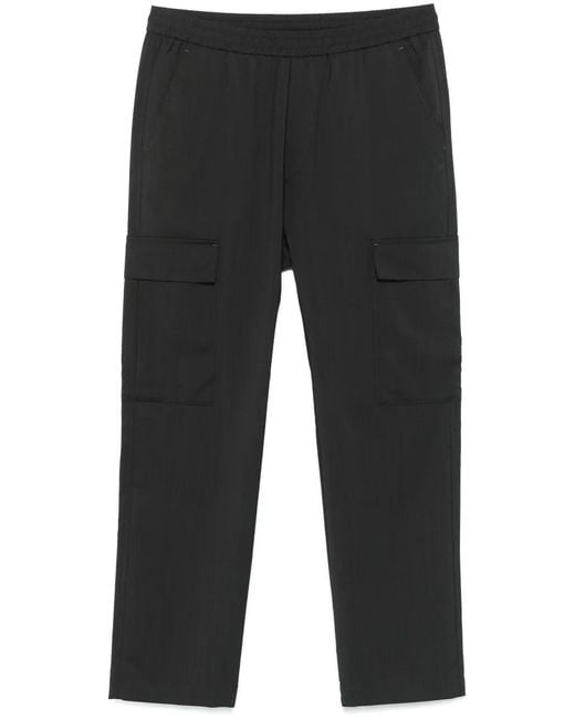 Barena Gray Virgin-Wool Track Trousers for men