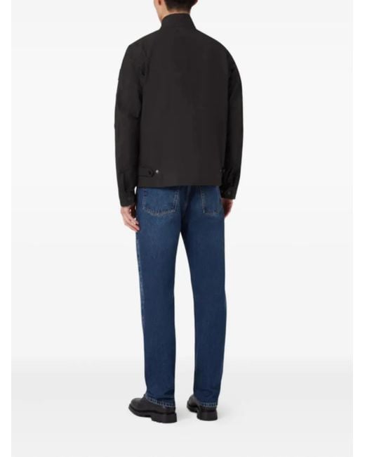 Belstaff Black Button-Fastening Flap-Pocket Jacket for men