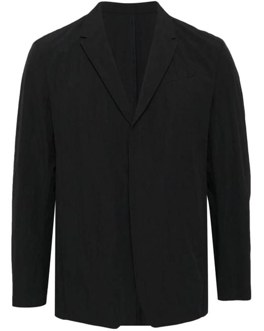 Post Archive Faction PAF Black Single-Breasted Blazer for men