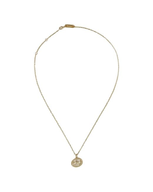 Twojeys White Oval Charm Necklace for men