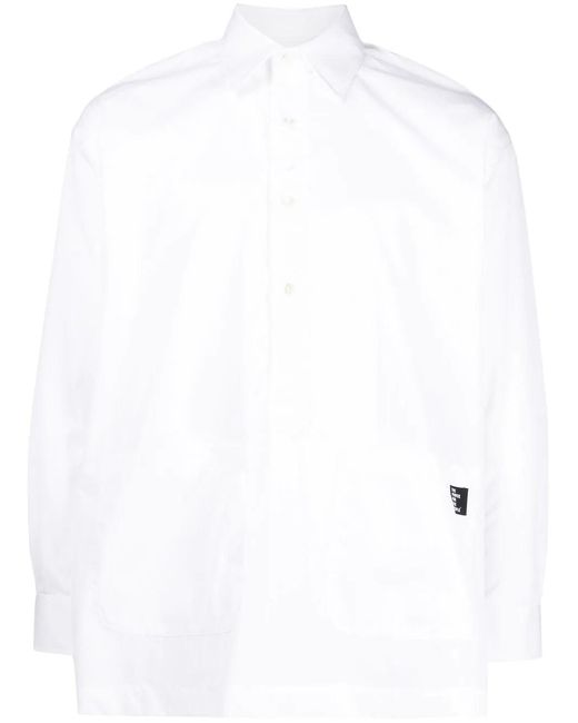 The Power for the People White Logo-patch Detail Shirt for men