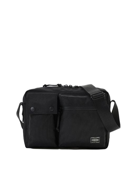 Porter-Yoshida and Co Black Unit Shoulder Bag for men