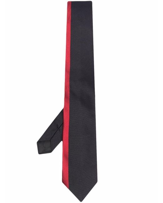 Givenchy Multicolor Striped Silk Embroidered Tie for men