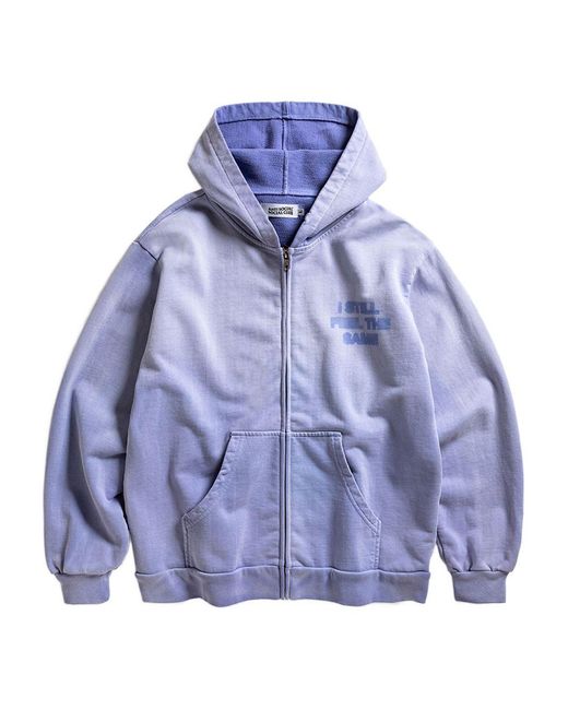 ANTI SOCIAL SOCIAL CLUB Blue Logo-Print Hoodie for men