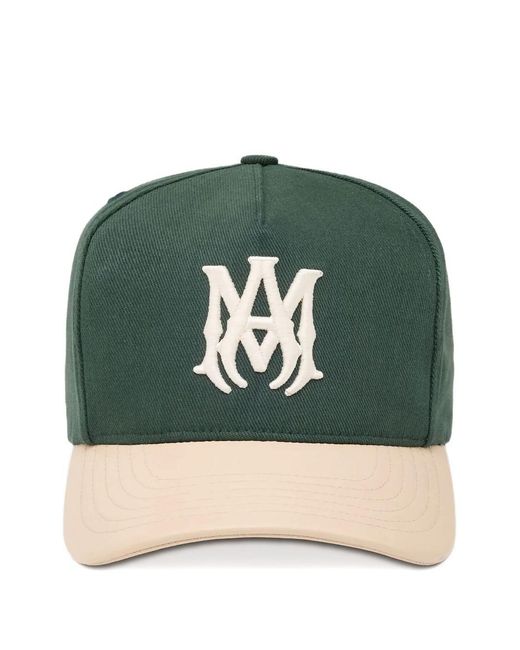Amiri Green Two-Tone Baseball Cap for men