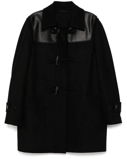 Givenchy Black Duffle Coat for men