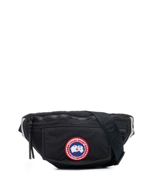 Canada Goose Gray Emblem-patch Belt Bag for men