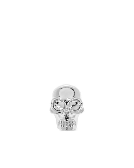 McQueen White Skull Earring for men
