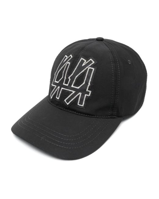 44 Label Group Black Logo-patch Baseball Cap for men