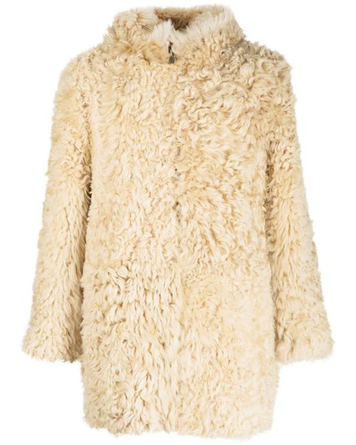 ERL Natural Faux-fur Hooded Coat for men