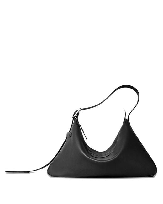 Bonastre Black Medium Rider Leather Shoulder Bag for men
