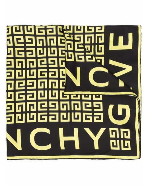 Givenchy Multicolor Logo-monogram Silk Scarf for men