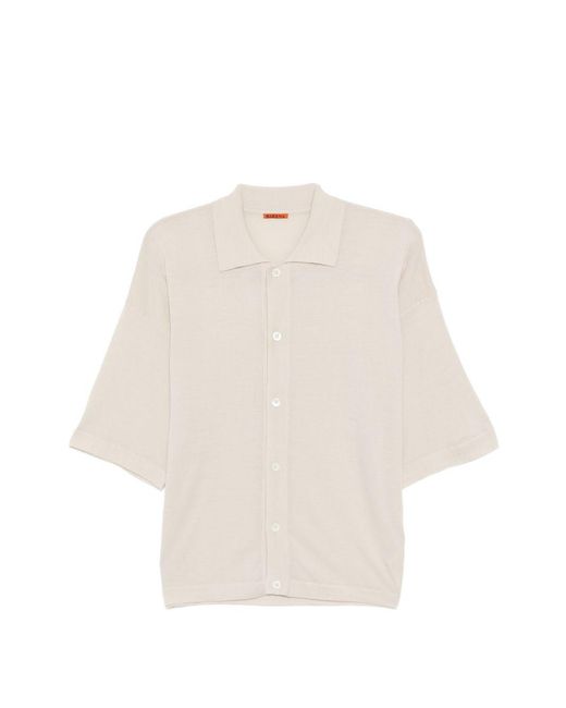Barena Natural Buttoned Knit Shirt for men
