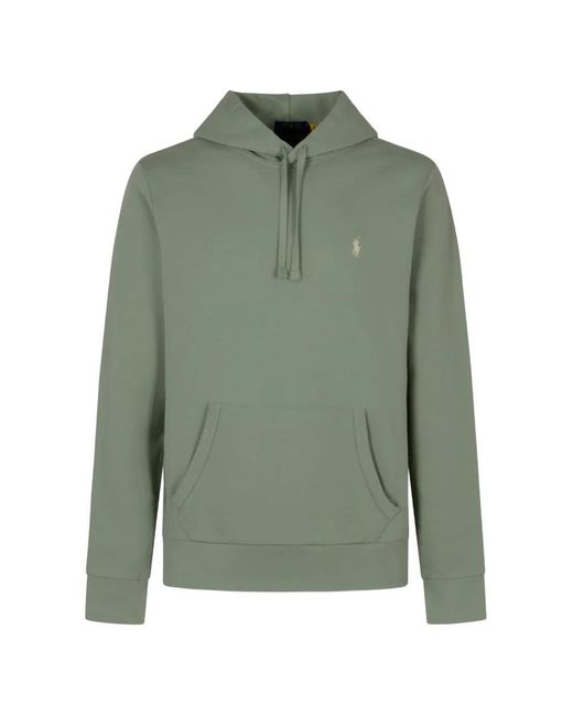 Polo Ralph Lauren Green Logo-Embroidered Hoodie for men