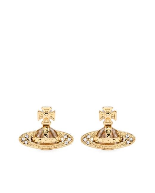 Vivienne Westwood Metallic Pina Bas Relief Earrings for men