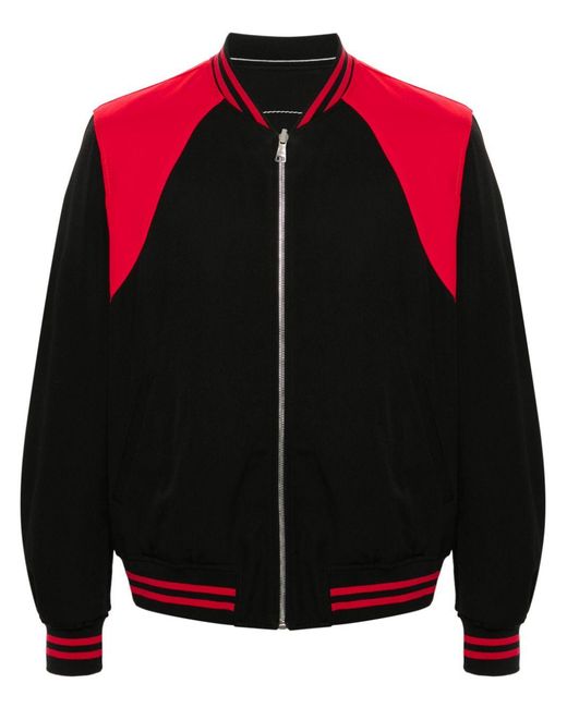 McQueen Black Wool 'Bomber' Jacket By for men