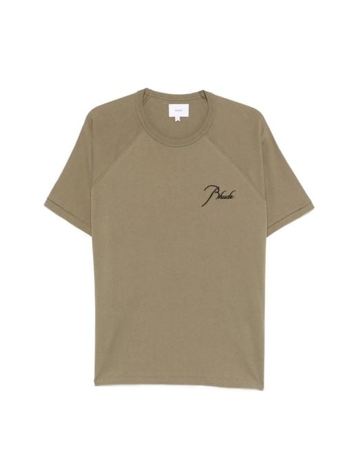 Rhude Natural Short-Sleeve T-Shirt for men