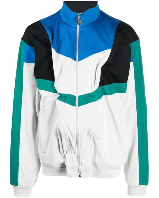 Y. Project Blue Wire Colour-block Track Jacket for men