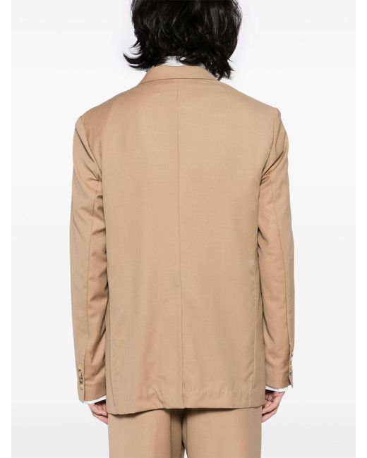 Feng Chen Wang Natural Button-Down Blazer for men