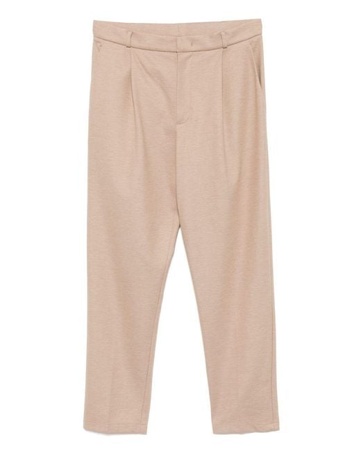 Harris Wharf London Natural Pleated Trousers for men