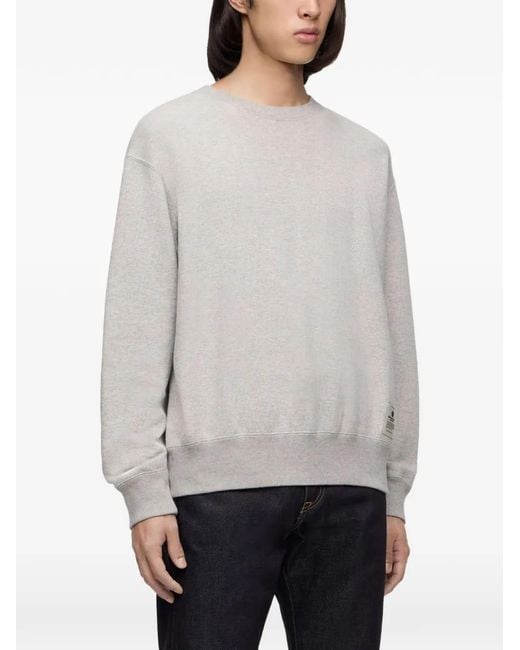 Momotaro White Loopwheel Sweater for men