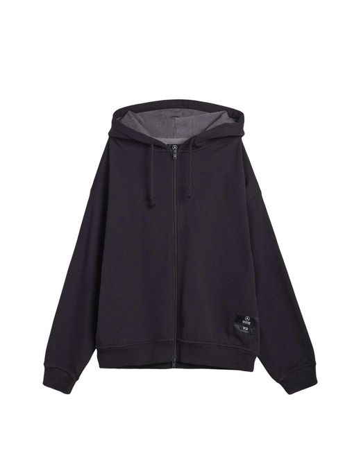 Y-3 Blue X Mercedes Zip Hoodie for men