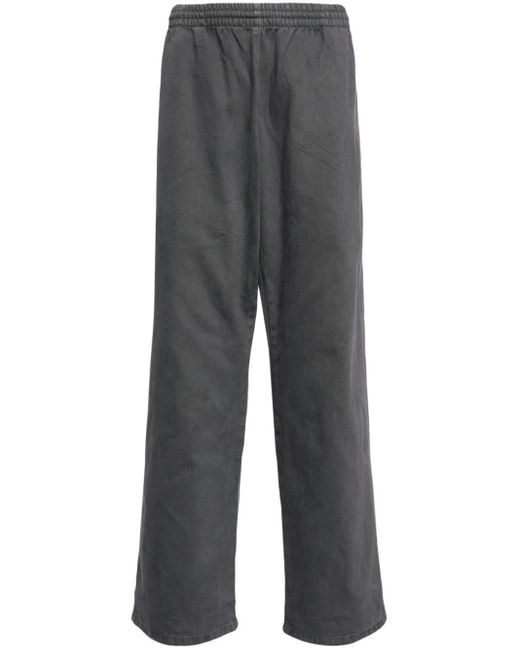 Yeezy Gray Elasticated Cotton Track Pants for men