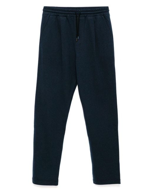 Kiton Blue Drawstring Pants for men